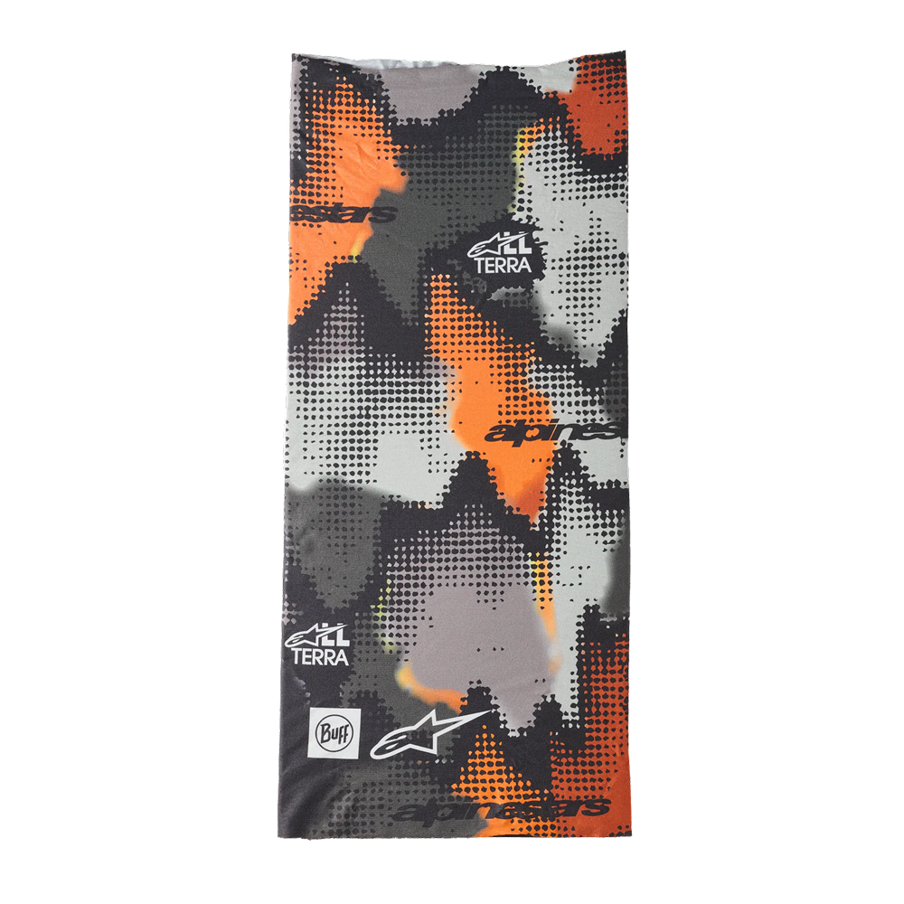Neck Tube Buff - Gray Camo Orange