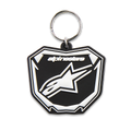 Plate Keyfob - Black White