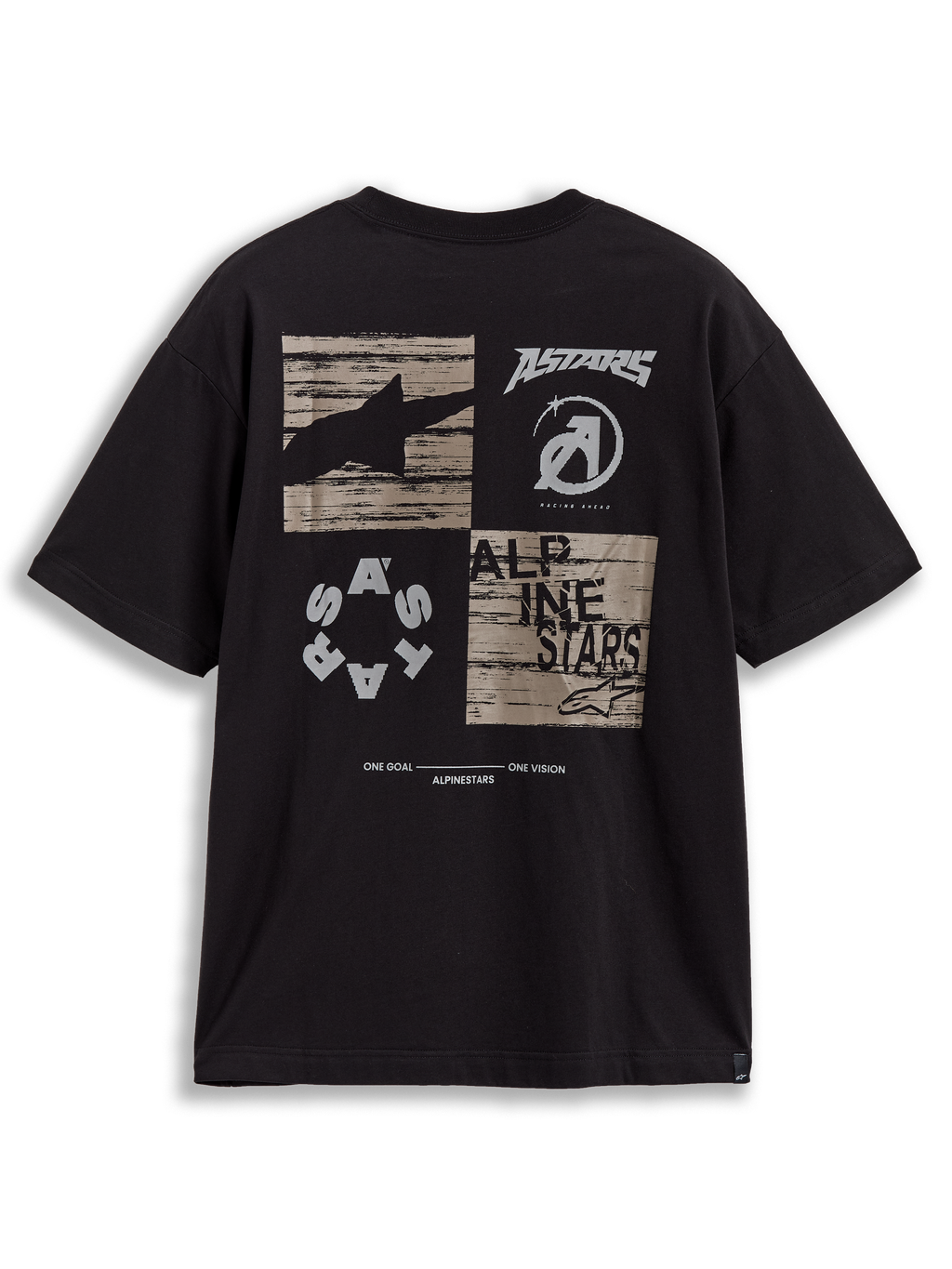 Checkback Oversized CSF Tee - Black