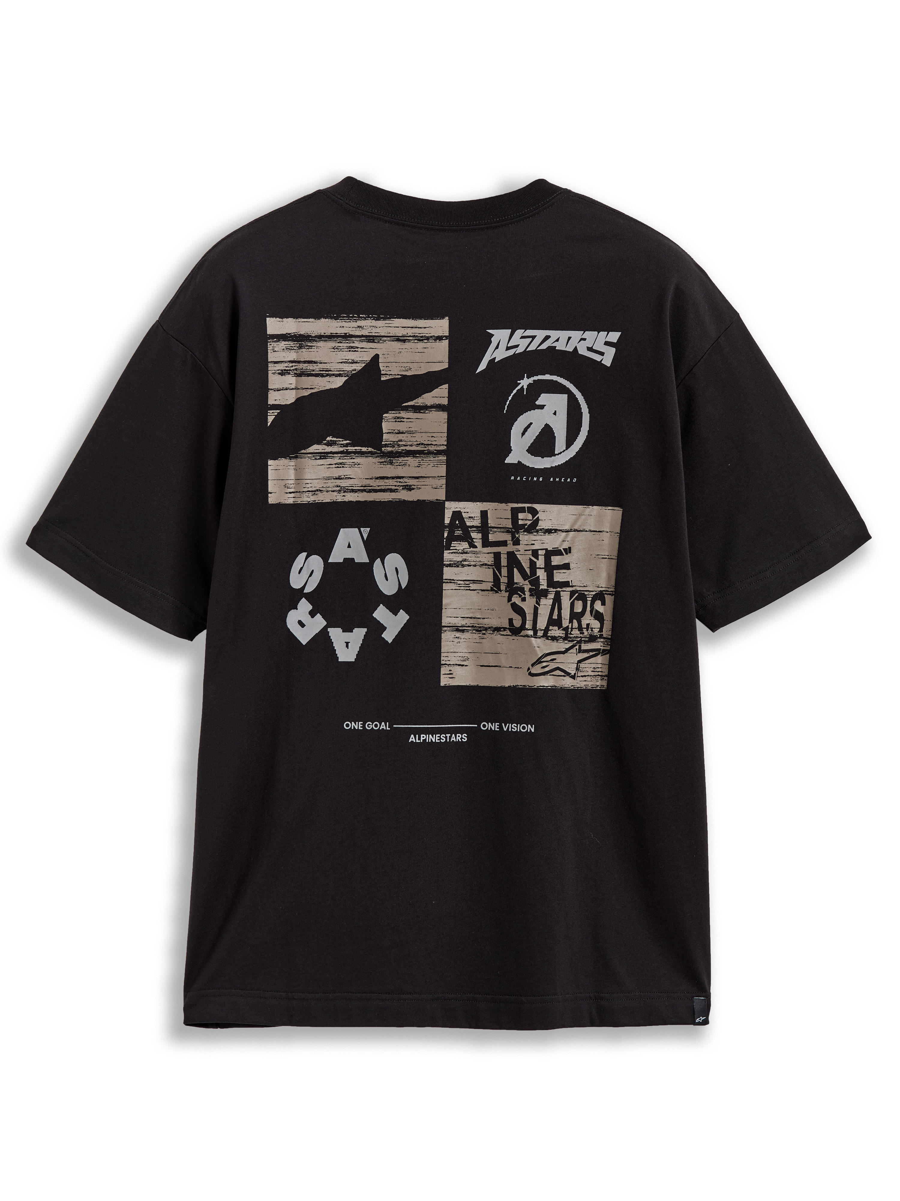 Checkback Oversized CSF Tee - Black