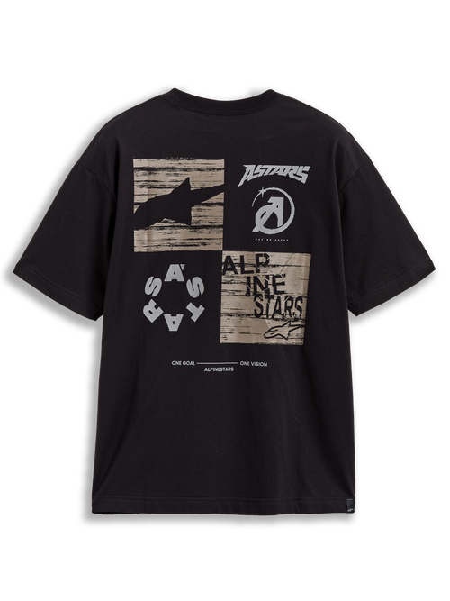Checkback Oversized CSF Tee - Black