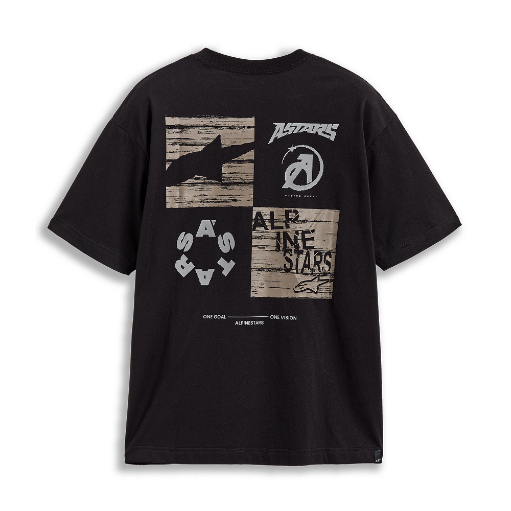 Checkback Oversized CSF Tee - Black