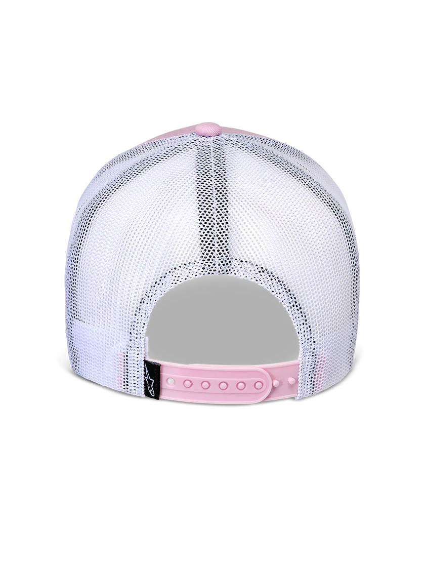 Flag Snapback Hat - Pink White