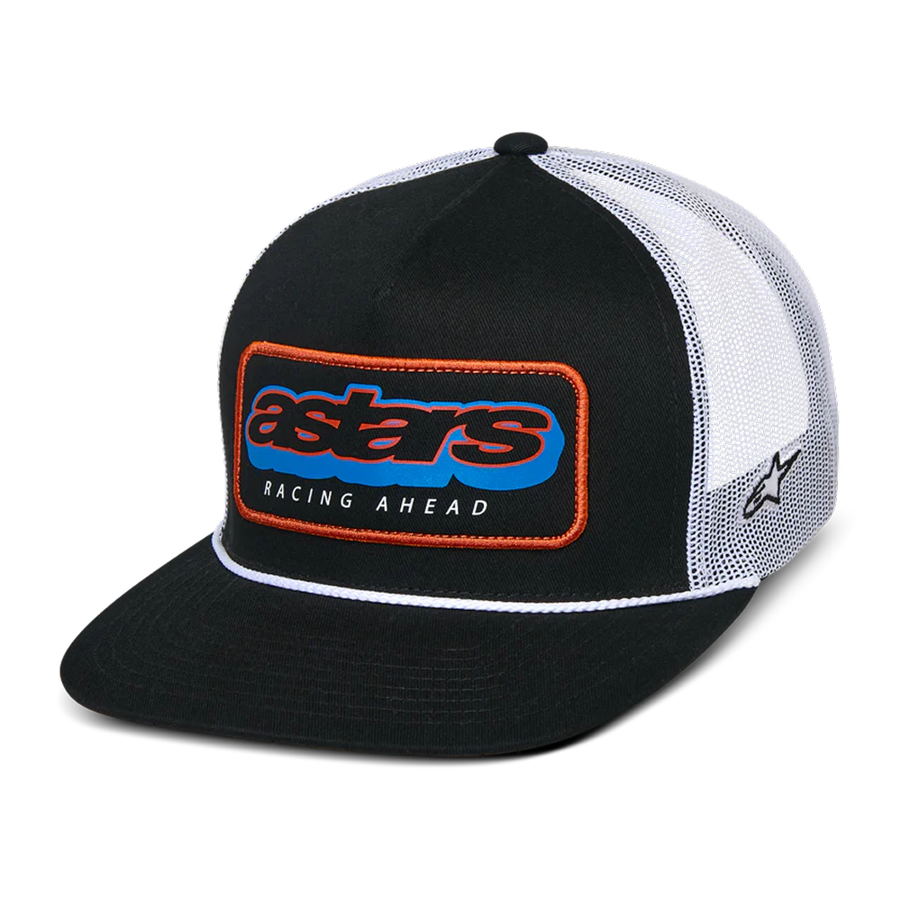 Phosphor Trucker Hat - Black White