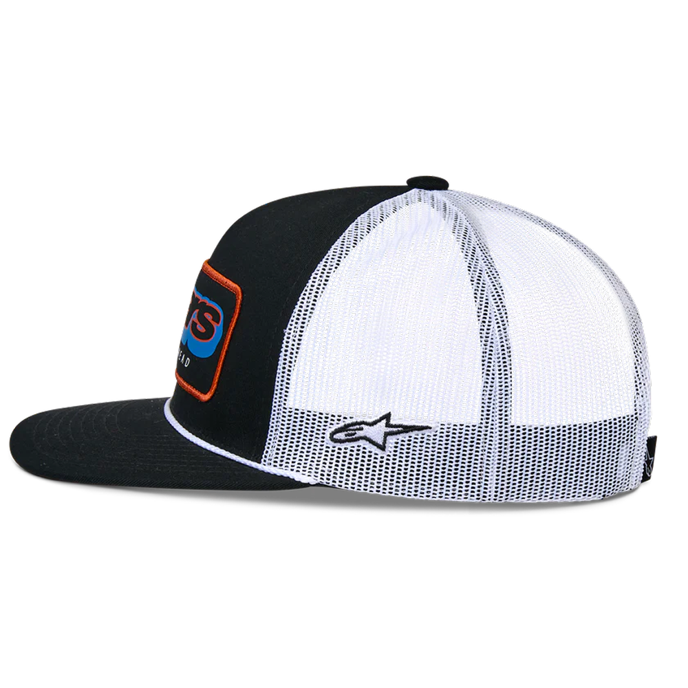 Phosphor Trucker Hat - Black White