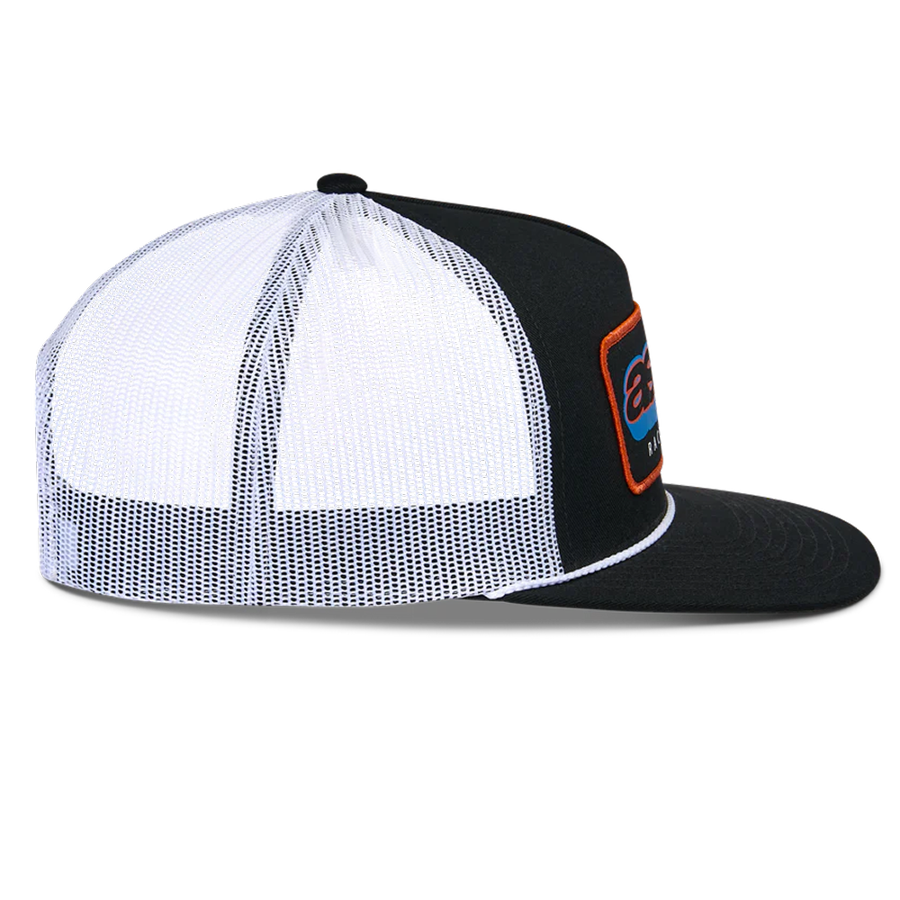 Phosphor Trucker Hat - Black White