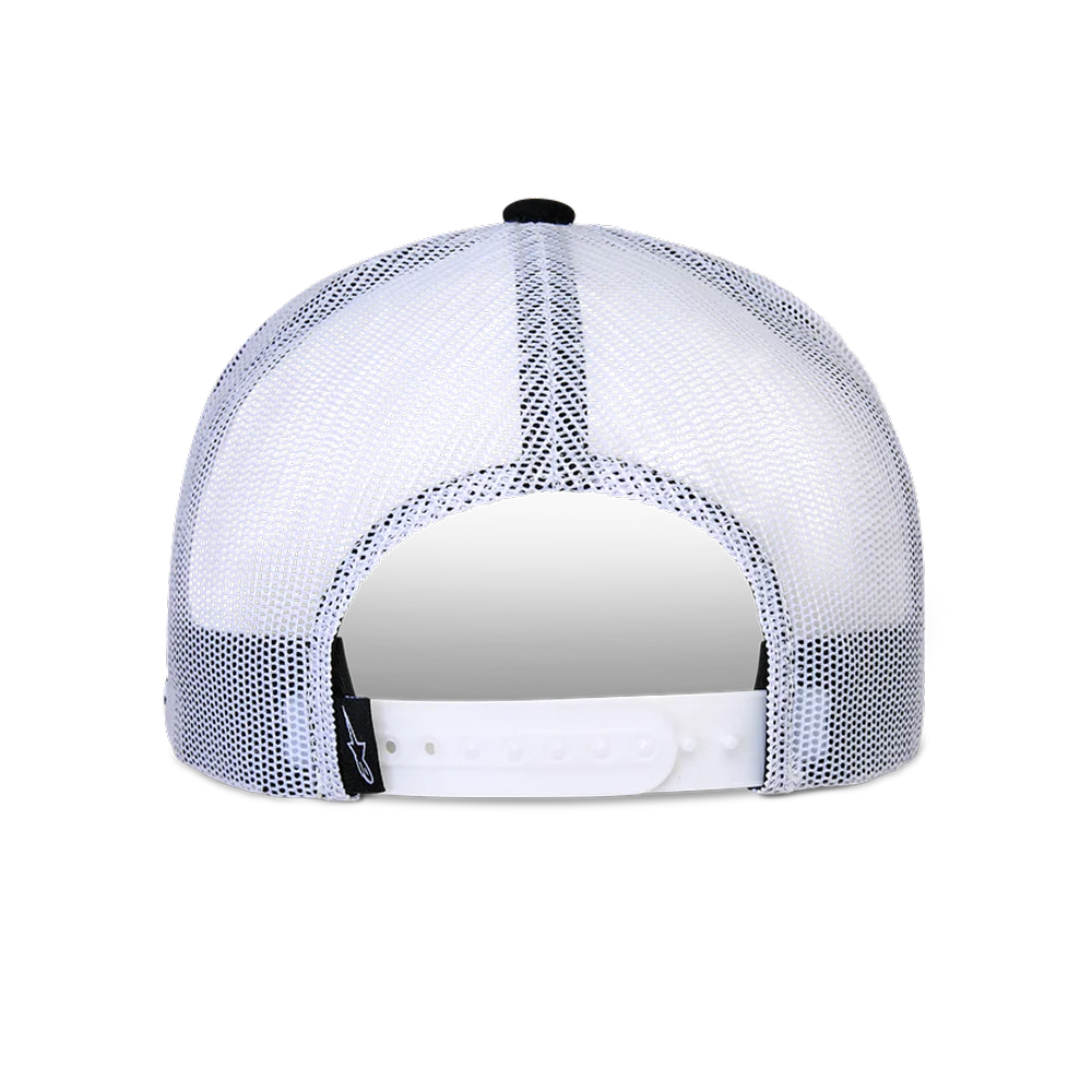 Phosphor Trucker Hat - Black White
